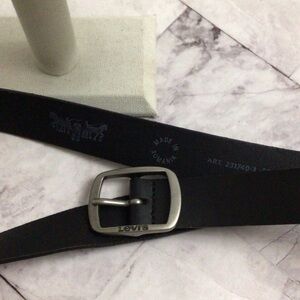 Levi's Black Belt Bag with Silver Buckle